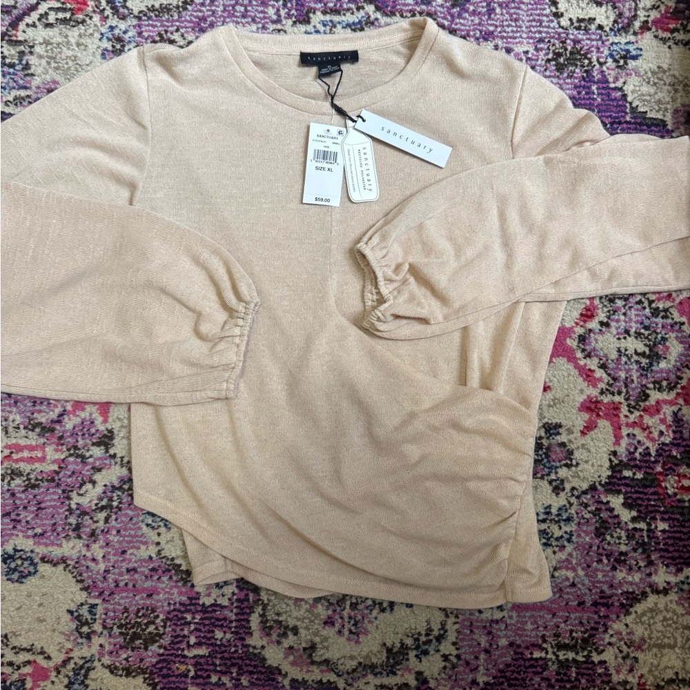 Sanctuary Cream Long Sleeve Top